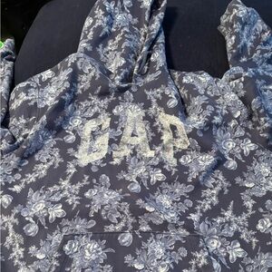 LoveShackFancy Blue Floral Hoodie